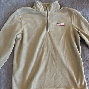 Men’s Vineyard Vines 1/4 Zip Fleece Pullover Gray